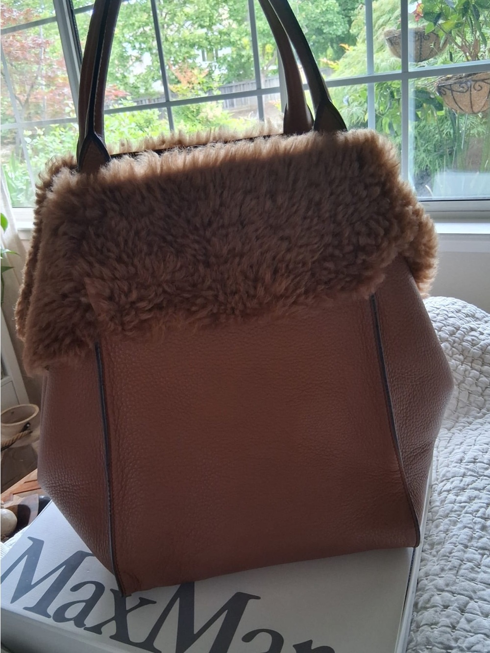 Max Mara Anita leather handbag